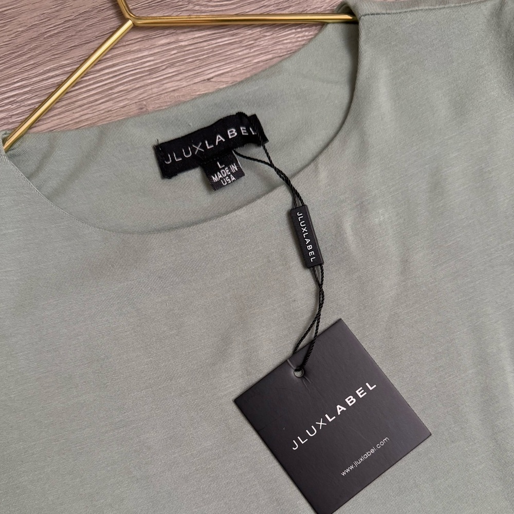 JLUXLABEL Sage Green Sleeveless Bodysuit - Picture 4 of 4